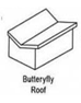 Butterfly roof